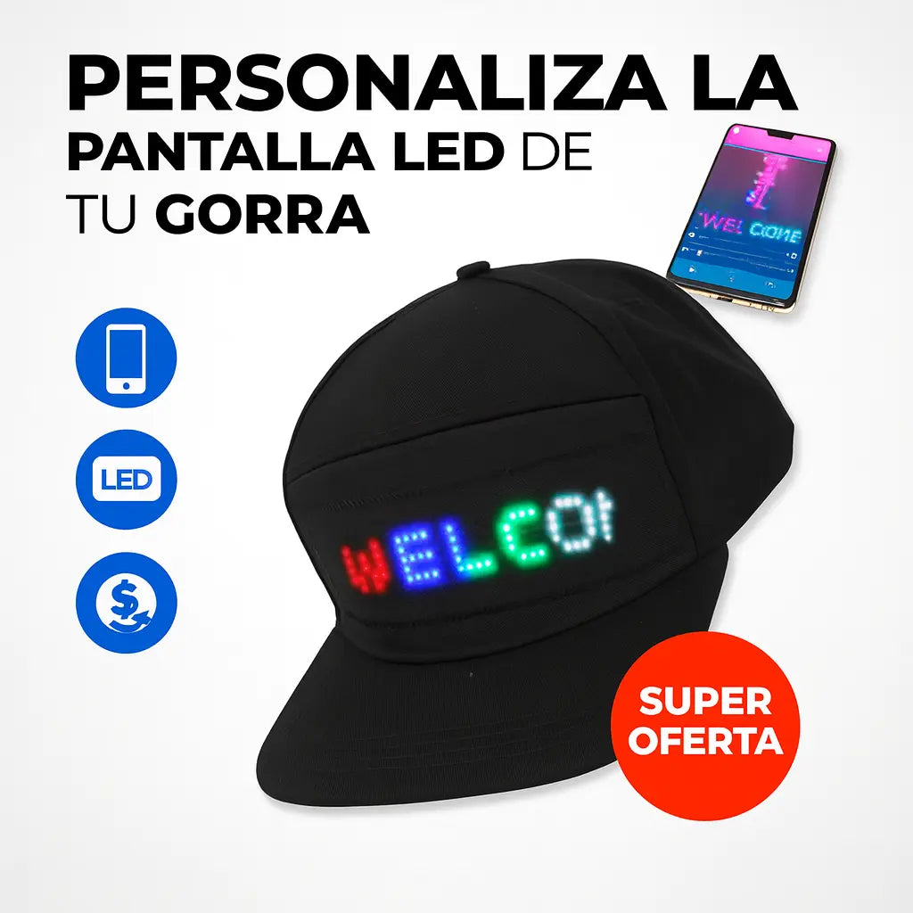 Gorra Smart LED - Tecnologia, Estilo y Diversión