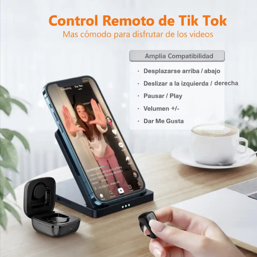 Anillo Control Remoto para Celular - Conéctalo por Bluetooth y Simplifica tu Vida